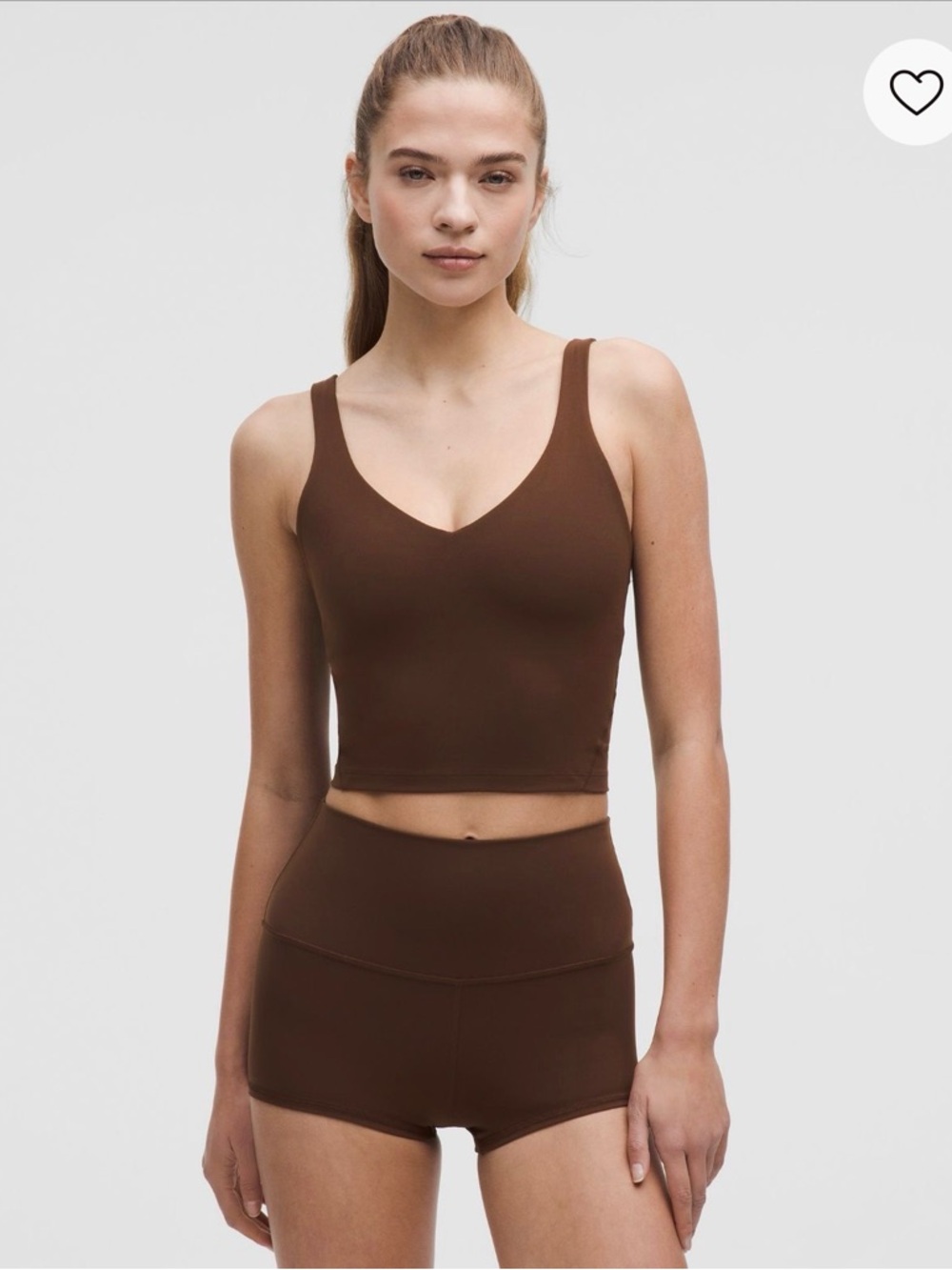 lululemon Align Tank Top Light Support, A/B Cup • Lava Brown • V‑Neck